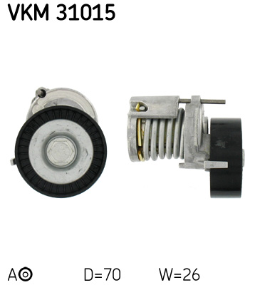 Belt Tensioner, V-ribbed belt - VKM 31015 SKF